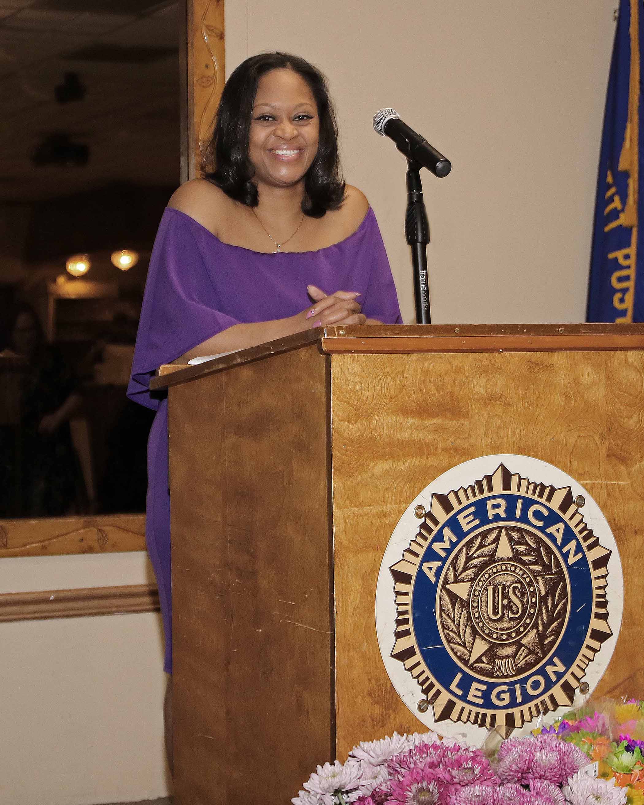 Latanya Gater at professional speaking engagement